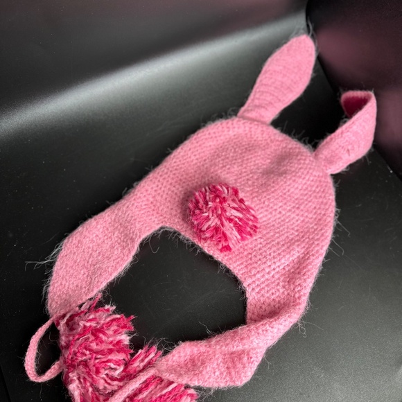 Perika by Peruvian Trading Company Rabbit Adult Funny Hat Ear Flaps Knit Beanie - Picture 6 of 9